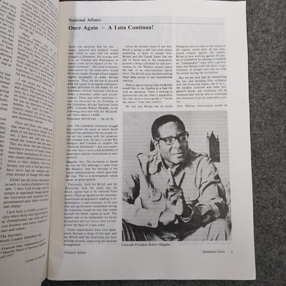 Zimbabwe 1976 & 1978 ZANU & UANC Revolution Africa Official Organ Magazines - Picture 6 of 16